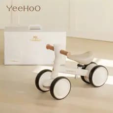 Bicicleta De Equilíbrio Infantil Sem Pedal 4 Rodas 2 formas de andar de bicicleta