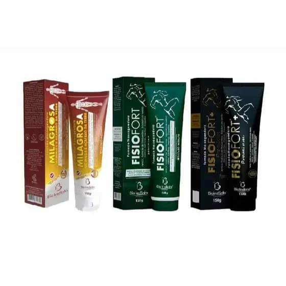 Kit Pomada Milagrosa + Fisio Fort + Fisio Fort Premium - Bio Instinto