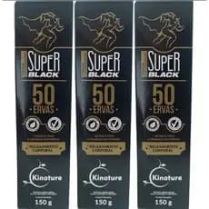 Kit 3un Pomada Massageadora Super Black 50 Ervas 150g Kinature - Bio instinto