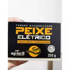 Pomada massageadora oleo de peixe eletrico 250g apinil