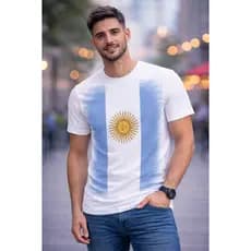 Camiseta Argentina Bandeira Argentina Copa do Mundo 2026 - Envio Imediato by Mood Vest