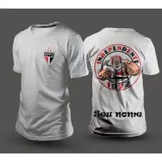 Camiseta Personalizada Com Seu Nome Time de Futebol Tricolor Paulista SP Envio Imediato Mood.VestFranca