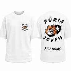 Camisa Torcedor Blusa Botafogo Furia Jovem Time Fogão Glorioso Alvinegro Futebol Envio Imediato by Mood Vest