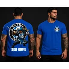 Camiseta Personalizada com Seu Nome Camisa Grêmio Futebol Torcedor Tricolor Gaúcho Envio Imediato by Mood Vest
