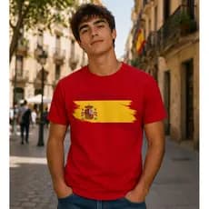 Camiseta Camisa Espanha Bandeira Europa Copa do Mundo 2026 Envio Imediato Mood.Vest