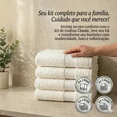 Toalha de Banho Branca 70x140cm Macia e Absorvente Algodão Uso Diário Conforto Pós Banho