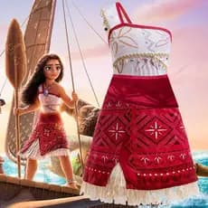 Fantasia Moana Infantil Para Cosplay E Apresentação Crianças Halloween Fantasia Vestidos