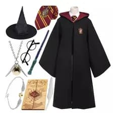 Capa Hermione Harry Potter Cosplay Completo 9 Itens