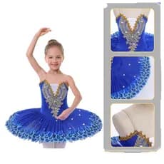 Collant Balé Tutu Profissional Com Efeito Luminoso