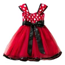 O Vestido Vermelho Da Princesa Minnie É Adequado Para Apresentações Casuais Diárias Em Festas De Fim De Ano
