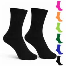 Meia em Poliamida Premium Esportiva Para Corrida Academia Poliamida - Kit 2 Pares