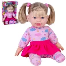 Boneca de Enchimento Pano Baby Fofura com Cabelo Real Braço e Cabeça Vinil Cotiplás com Cheiro