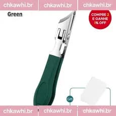 Alicate de Unha Curvo em Aço Inoxidável para Unhas das Mãos e dos Pés, Removedor de Cutícula com Proteção Anti-Espirro.