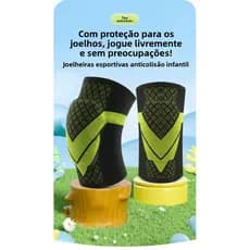 Joelheiras Esportivas Infantis Protetor de Joelho Anti-Queda Equipamento de Proteção Capa Protetora de Articulação