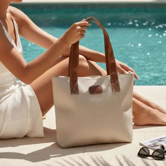 Bolsa Feminina Sacola Praia Casual Shopper Alça Costura Reforçada