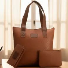 Bolsa Feminina Sacola Bag Shopper Alça Reforçada + Carteira + Necessaire
