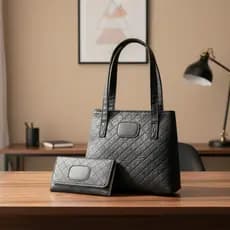 Bolsa Feminina Mini Tote Alça Reforçada + Carteira Feminina