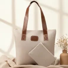 Bolsa Sacola Feminina Praia Piscina Verão Com Necessaire Kit 2 Peças Lançamento