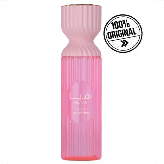 Body Splash Haya Perfume Mist Lattafa 250ml Body Splash Árabe Importado