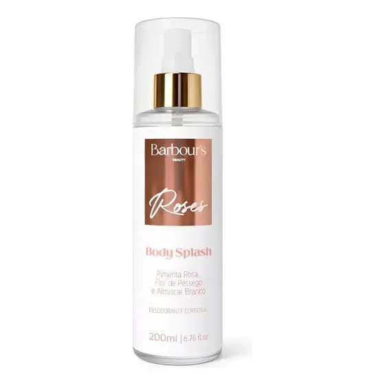 Body Splash Roses Barbours Desodorante Colônia 200ml Original Alta Fixacao
