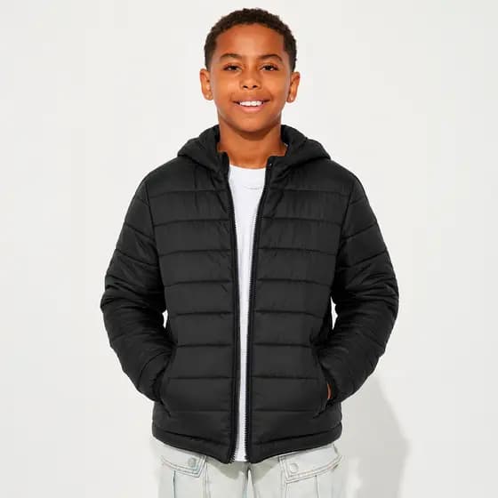 Casaco Bobojaco Puffer Infantil Corta Vento Nylon Gominho