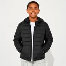 Casaco Bobojaco Puffer Infantil Corta Vento Nylon Gominho