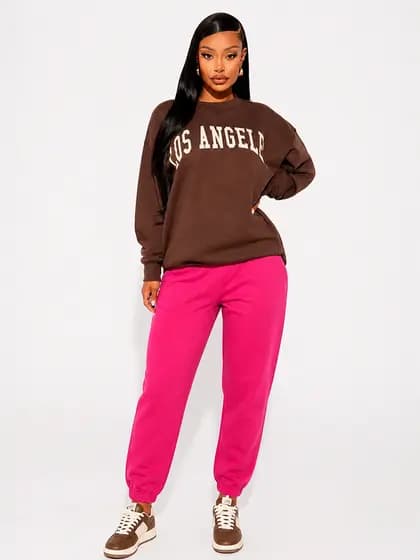 Calça Feminina Dry Fit Moletom Slim Flanelada Cintura Alta