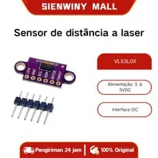 Sensor De Distância Laser Vl53l0x Time-of-flight Gyvl53l0xv2