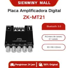 Placa Amplificadora Digital ZK-MT21 Para Canal Bluetooth 2.1 De Baixo Tom 5.0