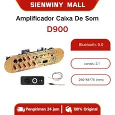 【Armazém local】Amplificador Caixa De Som D900 Placa Dente Azul 50 + 100W