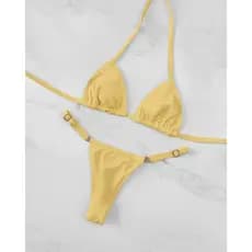 Biquini Marquinha Fio Dental Conjunto Cortininha Moda Praia Verão
