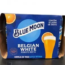Cerveja Blue Moon Belga White Lata 350ml - Kit 12 Unidades