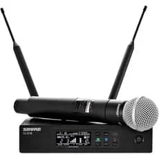 Shure Sistema de microfone sem fio QLXD24/SM58 com microfone vocal portátil SM58.