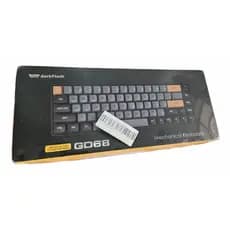 Teclado Dark Flash Gd68 Gamer Sem Fio Jasmine Color.