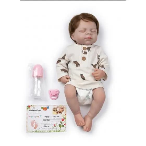 Bebê Reborn Boneco Silicone 50 Cm.
