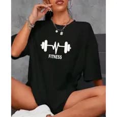 Camiseta Feminina Algodão Confortável Academia Treino