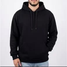 Moletom Preto Básico com Capuz – Unissex Estilo Canguru