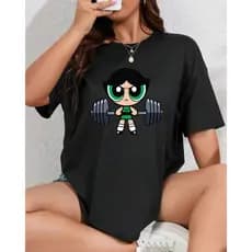 Camisa Camiseta Super Poderosas Blusa Feminina Gym Academia Treino blusa fit 100% Algodão