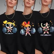 Camiseta Feminina Preta 100% Algodão Academia Docinho Florzinha Lindinha Look Treino Confortavél