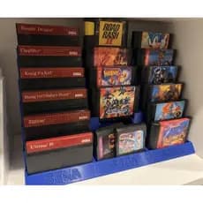 Suporte Organizador Para Cartuchos Mega Drive / Master System / Genesis / Retrô De Cartuchos Games