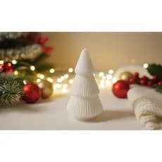 Mini Árvore de Natal Decoração Natalina Nevada para Mesa, Lembrancinha de Festa Presente