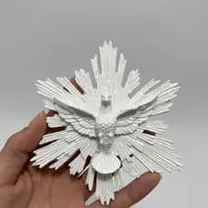 Divino Espirito Santo Lembrança Batizado Lindo Branco