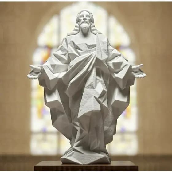 Senhor Jesus Cristo em Escultura Decorativa Estátua para Sala Igreja Altar Capela Oração Quarto Religioso