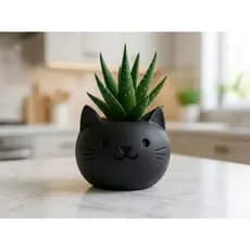 Vaso Gato Gatinho Cachepot para Suculentas Plantas Decoração Sala Quarto Casa