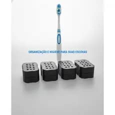 Kit 4 Capinhas Protetora Escova Dente Protetor de Cerdas Dental Suporte para Escova de Dentes Capa