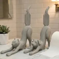 Lançamento Suporte Papel Higiênico de Gato / Cachorro - Decoração Banheiro Premium