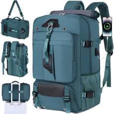 Mochila 60L Multifuncional Impermeável Unissex com USB e Compartimento de Sapatos para Outdoor, Camping e Viagem Aérea