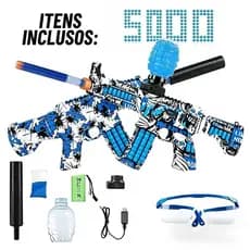 Arma Elétrica Lança Bolinhas De Gel Com 5000 Bolinhas Arminha de Gel