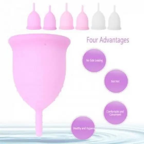 1/2/3 Pcs Copo Menstrual EconôMico Anti-Alergico FáCil De Limpar Economiza Substituindo Absorventes