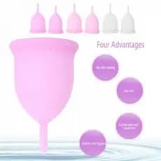 1/2/3 Pcs Copo Menstrual EconôMico Anti-Alergico FáCil De Limpar Economiza Substituindo Absorventes